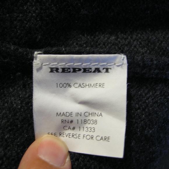 REPEAT CASHMERE Grey Ribbed Cardigan 38 Small - Picture 5 of 15
